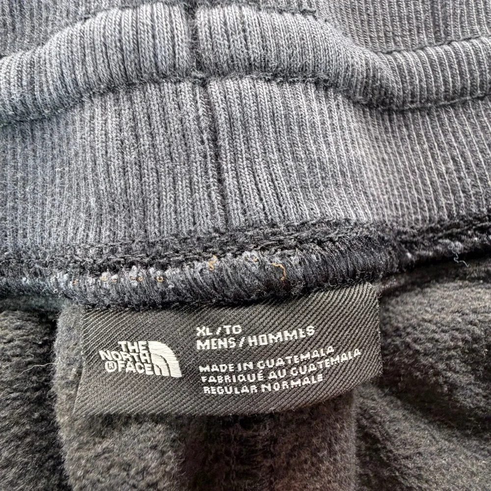 The North Face Mens XL Black Cotton Fleece Jogger Sweatpants Regular Fit